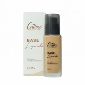 BASE LÍQUIDA EFEITO MATTE COR 3 30ML CATIVA